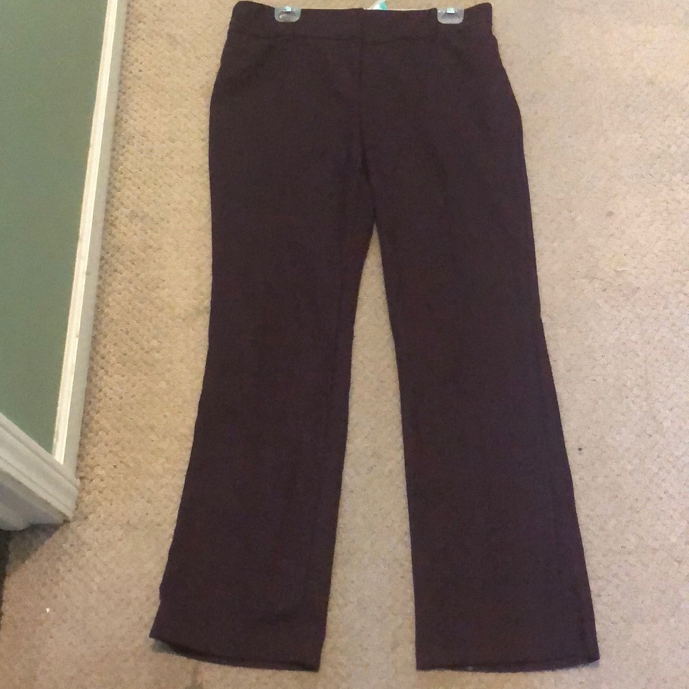 7th Avenue collection blk/plum dress pants